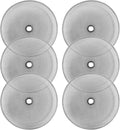 Sivaphe 6 Pieces French Press Replacement Filters Part, 3.15-4 Inch Cafetiere Coffee Maker Filter Stainless Steel, French Press Metal Mesh Screen for 1000 ml/ 34 oz/ 8 cup French Coffee and Tea Press