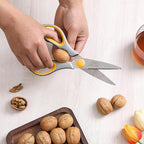 Mr. Pen- All Purpose Kitchen Shears with Protective Sheath, 8 Inch, Dishwasher Safe, Stainless Steel Food Scissors with Micro-Serrated Blades, Durable Utility Kitchen Shears, Gray & Orange