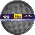 Wilton Platinum Non-Stick Spring Form Pan - Baking Pan for Cheesecakes, Deep Dish Pizzas & Bread Puddings - Scratch Resistant, Even Heat Distribution & Made Without PFAS - 9 x 2.7 Inch