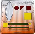 ARD Culinary Knife Cuts 3D Visual Model Set II, an educational precision knife skills with 3D templates and guides