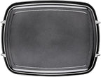 Circulon Ultra-Lasting Nonstick Roasting Pan with Rack, Roaster Pan with Easy Serve Rack, 17-Inch x 13-Inch, Black