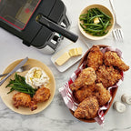 T-fal Deep Fryer with Basket, Electrics Stainless Steel 3.5 Liter Oil Capacity, 2.6 Pound Food Capacity 1800 Watts Easy Clean, Temp Control, Digital Timer, Oil Filtration, Dishwasher Safe Parts Silver