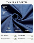 Syntus Apron for Men Women, Adjustable Cooking Kitchen Chef Aprons with 2 Pockets, Cotton/Polycotton/Polyester