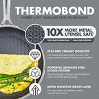 GreenPan Spectra 10" & 12" Frying Pan Skillet, Hybrid Tri-Ply Stainless Steel, PFAS-Free Ceramic Nonstick Textured Cooking Surface, Induction Cookware, Diswasher Safe, Oven & Broiler Temp to 850˚F