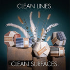 LINE+ARC Extra Thick Silicone Coasters (As Seen in NYTimes WireCutter) Waterproof Anti-Stain Heat-Safe Dishwasher-Safe Degrē Coasters (Set of 6, Joshua Tree) Outdoor Rubber Mid-Century Modern
