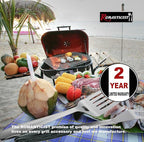 ROMANTICIST 4pc Heavy Duty Grill Accessories for Top Chef - Professional Grill Tools Set & Basic BBQ Tools for Backyard Restaurant Outdoor Kitchen - Deluxe Grill Gift for Dad on Father’s Day Christmas