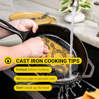 Lodge Seasoned Cast Iron Skillet Set - PFAS-Free, Non-Toxic Cookware - Use with an Oven, Stove, Grill, or Campfire - Naturally Non-Stick & Oven Safe - 8, 10.25 & 12 Inches
