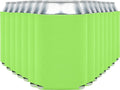 Blank Beer Can Cooler Sleeves (60-Pack) - Soft Insulated Coolies, HTV Friendly Koolies in Bulk for Cans & Bottles - Coolie Blanks for Vinyl Projects & Wedding Favors (Lime Green)