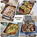 TeamFar Toaster Oven Tray, 6 Pack Stainless Steel Small Baking Sheet Pan Set, Metal Cookie Sheets for Baking/Broiling/Serving, Non-Toxic & Heavy Duty, Dishwasher Safe, 9.3” x 7” x 1”