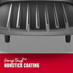 George Foreman 2-Serving Classic Plate Electric Indoor Grill and Panini Press,Black,Small Compact Size,GR10B,(Pack of 2)