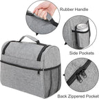 WUWEOT Travel Bartender Bag, Portable Bar Bag, Mixology Bartending Backpack with Padded Compartments and Handle for Tools Set Storage Cocktail Shaker and Wine Bottle Carrier