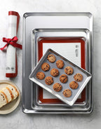 New Star Foodservice Commercial-Grade 18-Gauge Aluminum Sheet Pan/Bun Pan (9 x13 x1 inch (Quarter Size))