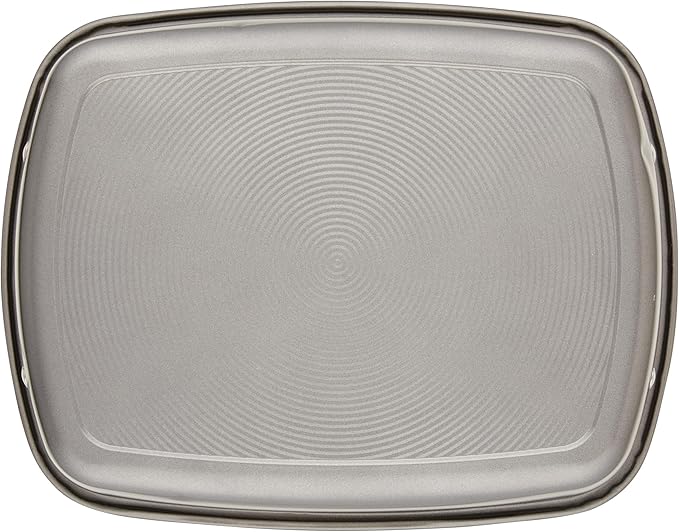 Circulon Total Bakeware Nonstick Roaster, Roasting Pan with Rack, 17-Inch x 13-Inch, Gray