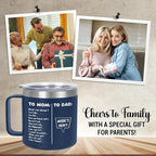 Christmas Birthday Gifts for Dad - 14 oz Stainless Steel Insulated Coffee Mug with Lid - Funny Birthday Gifts for Mom, Dad Birthday Gift Ideas, Mug for Men