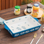 Wisenvoy Casserole Dish Baking Dish Ceramic Lasagna Pan Bakeware Sets Baking Dishes 13x9 Baking Dish Baking Dish Set