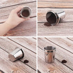 Coffee Dosing Cup 58mm, Stainless Steel Espresso Coffee Dosing Cup Espresso Coffee Machine Accessories, Coffee Powder Feeder Part Coffee Grinder Powder Cup Compatible with 58mm Portafilter
