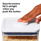 OXO Good Grips Storage Container Airtight | Stackable | For Pantry Organization | Dishwasher Safe | 5 Piece Set, Pack of 2