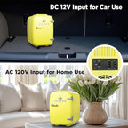 ICEBOX IBMF4SUN Mini Fridge For Bedroom, Skincare Refrigerator, Portable Cooler & Warmer for Makeup, for Office & Home, Mini (4 L / 6-Can), Sun Yellow