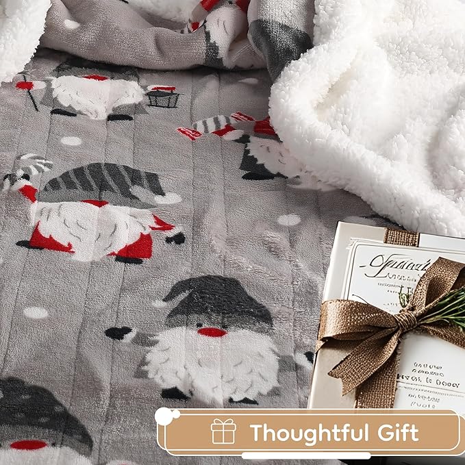 Electric Heated Blanket 72"x84" Full Size - 10 Heating Levels, 1-12 H Auto Shut Off, Soft Breathable Flannel Warm and Washable for Bed, Santa Claus for Christmas