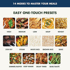 GreenPan Elite 14-in-1 Nonstick 6QT Electric Slow Cooker, PFAS-Free Ceramic Multi-Cooker, In-Pot Browning, Dishwasher Safe Lid & Removable Crock, Stainless Steel Steamer, Silicone Handles, Oxford Blue