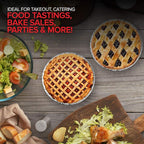 Stock Your Home 6 Inch Aluminum Foil Pie Pans (50 Count) – Disposable & Recyclable Mini Tins for Bakeries, Cafes, Restaurants – Durable Pans for Baking, Fruit Tarts, and Quiche