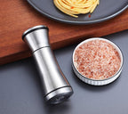Kyraton Salt and Pepper Shakers, Stainless Steel Salt and Pepper Grinders Refillable Pepper Grinder, Pepper Mill, Salt Grinder, Salt Shaker, Salt Pepper Shaker Set of 2