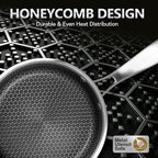MICHELANGELO 1 Quart Saucepan with Lid, Premium Triple Ply Stainless Steel Sauce Pan with Lid, Small Saucepan with Honeycomb Interior - 1QT