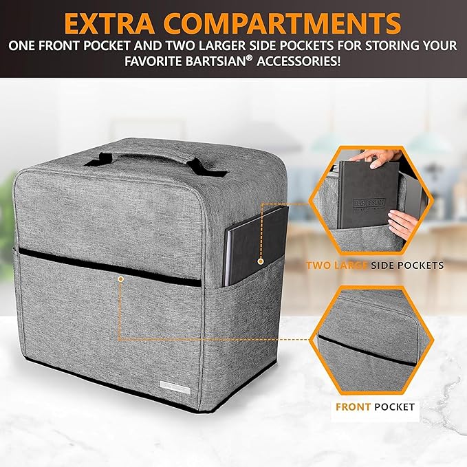 Bartesian Dust Cover - Bartesian Cover for Cocktail Machine - Compatible with Premium, Professional, Duet - Grey