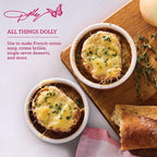 Dolly Parton Ramekin Set – Ceramic Bakeware with Mosaic Flower Design, Oven/Microwave/Freezer Safe, Even Heat Distribution, For Desserts, Soufflés and Casseroles, 2 Piece, 7 Ounce