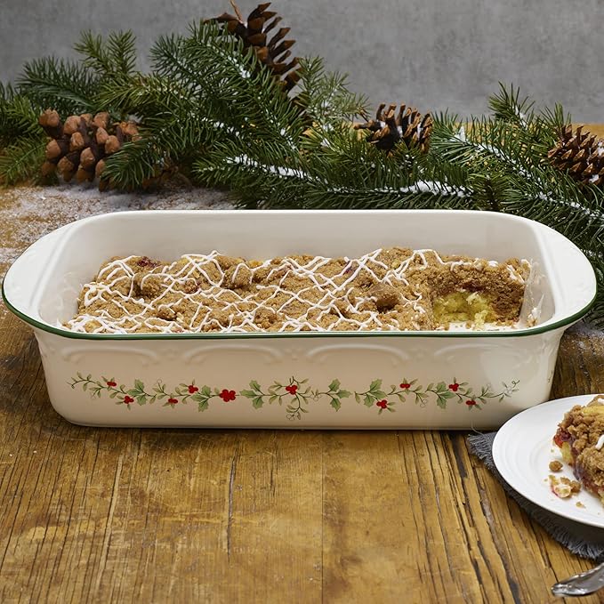 Pfaltzgraff Winterberry Rectangular Baker, 13 Inch