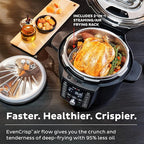 Instant Pot Duo Crisp Ultimate Lid,13-in-1 Air Fryer&Pressure Cooker Combo, Sauté, Slow Cook, Bake, Steam, Warm, Roast, Dehydrate, Sous Vide&Proof, App With Over 800 Recipes,1500 watts,6.5 Quart,Black