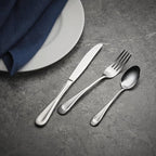 Oneida Silverware Set, Satin Sand Dune Everyday Dinner Forks Flatware Set, Service For 4, 18/0 Stainless Steel, Rust Resistance, Dishwasher Safe, Dining Utensils Sets, Forks (Silver, 4 Piece)