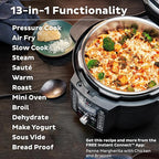 Instant Pot Duo Crisp Ultimate Lid,13-in-1 Air Fryer&Pressure Cooker Combo, Sauté, Slow Cook, Bake, Steam, Warm, Roast, Dehydrate, Sous Vide&Proof, App With Over 800 Recipes,1500 watts,6.5 Quart,Black