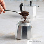 Primula Classic Stovetop Espresso and Coffee Maker, Moka Pot for Italian and Cuban Café Brewing, Greca Coffee Maker, Cafeteras, 12 Espresso Cups, Silver