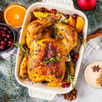 8 Quart Roaster Oven with Self-Basting Lid, with Removable Roasting Rack, Turkey Defrost & Warm Function, Adjustable Temperature for Use as a Slow Cooker, Stainless Steel, Grey