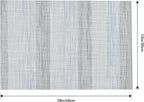 Leetaltree LightSteel Blue Placemats Set of 4 - Heat Resistant Non-Slip Place mats for Dining Table, Washable Durable PVC Vinyl Woven Table Mats（LightSteel Blue, 4）