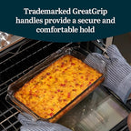 Libbey Baker’s Premium 5 Piece Glass Baking Dish Set, Stackable Casserole Dish with Lid Set, Baking Glassware for Casseroles, Lasagna, Brownies