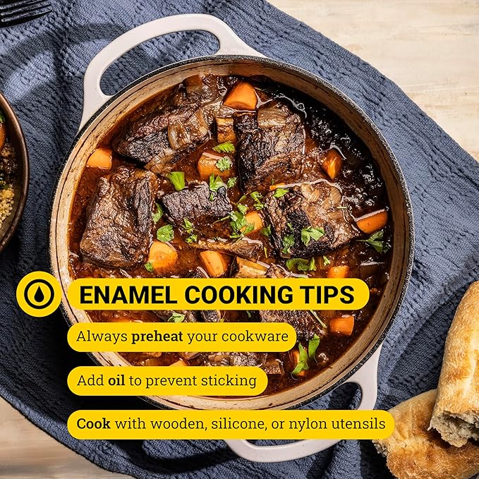 Lodge Essential Enamel Braiser - Refrigerator- & Oven-Safe up to 500° F - Heat-Retaining, Induction-Safe & PFAS-Free Enamel Cookware - 3.5 Quart, Lagoon