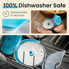 Kitchy Pizza Cutter Wheel with Protective Blade Cover, Ergonomic Pizza Slicer (Blue)
