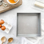 USA Pan Bakeware Nonstick Square Cake Pan,9 Inch,Aluminized Steel,(Pack of 6)