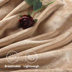 Electric Heated Blanket 50" x 60" Throw Size Breathable Warm Flannel Heated Blanket with 4 Heating Levels & 3 Hours Auto Shut Off, Control Temperature and Washable, for Sofa and Bed - Light Brown