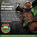Low Acid Organic Coffee – Whole Bean, Mold-Free & Stomach Friendly by Java Planet, Peruvian Single Origin Coffee, Medium Dark Roast, Smooth Full Flavored, Smithsonian Bird Friendly, 1LB Bag