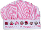 AMOUR INFINI Apron and Hat Set, 3 Pcs- Adjustable Kitchen Apron Oven Mitts Set