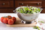 Bellemain 3 Qt Metal Colander with Handle | Pasta, Spaghetti, Berry, Fruit, Vegetable, Kitchen Food Strainer Basket | 18/8 Stainless Steel Colander Bowl | Pot Drainer for Cooking, Sifter Strainer