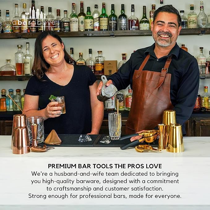 A Bar Above Bottle Opener, Bartender Tool, Flat Bar Blade Speed Opener, Heavy Stainless Steel Beer Cap Lifter With Thumb Hole, Dishwasher Safe Rust Resistant, Bartender Accessories, Cooper, Pack of 3