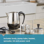Farberware Electric Coffee Percolator,FCP240,Stainless Steel Basket,Automatic Keep Warm,No-Drip Spout,4 Cup,Black/Silver,(Pack of 6)