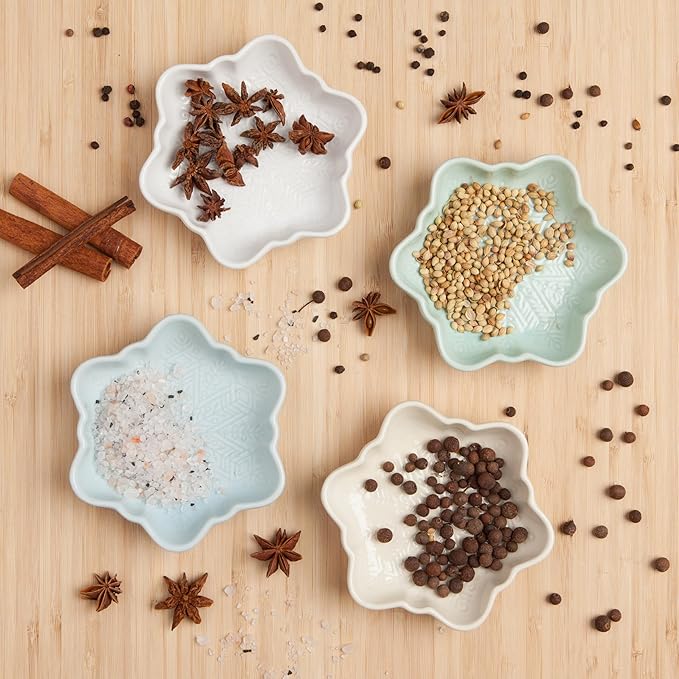 Now Designs Dipping Dish Set (Set of 4) | Snowflakes