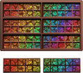 Ziliny Rose Holographic Chocolate Bar Mold Silicone, Rainbow Light Effect Chocolate Bar Deep Thick Molds for DIY Candy Dessert Baking, Candy, Wax Melts, Cake Decoration (Square)