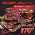 Magic Mill Pro Food Dehydrator Machine | 7 XL Stainless Steel Trays | Dryer for Jerky, Dog Treats, Herb, Meat, Beef, Fruit | Keep Warm Function, Digital Timer and Temperature Control, ETL Approved