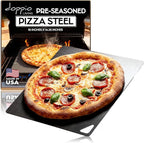 Pizza Steel for Oven | Made in USA | 16" x 14.25" | Pre-Seasoned Baking Steel for Bread, Pizza, Sourdough & More | Premium Quality Crust at Home | Use in Oven, Grill, BBQ |